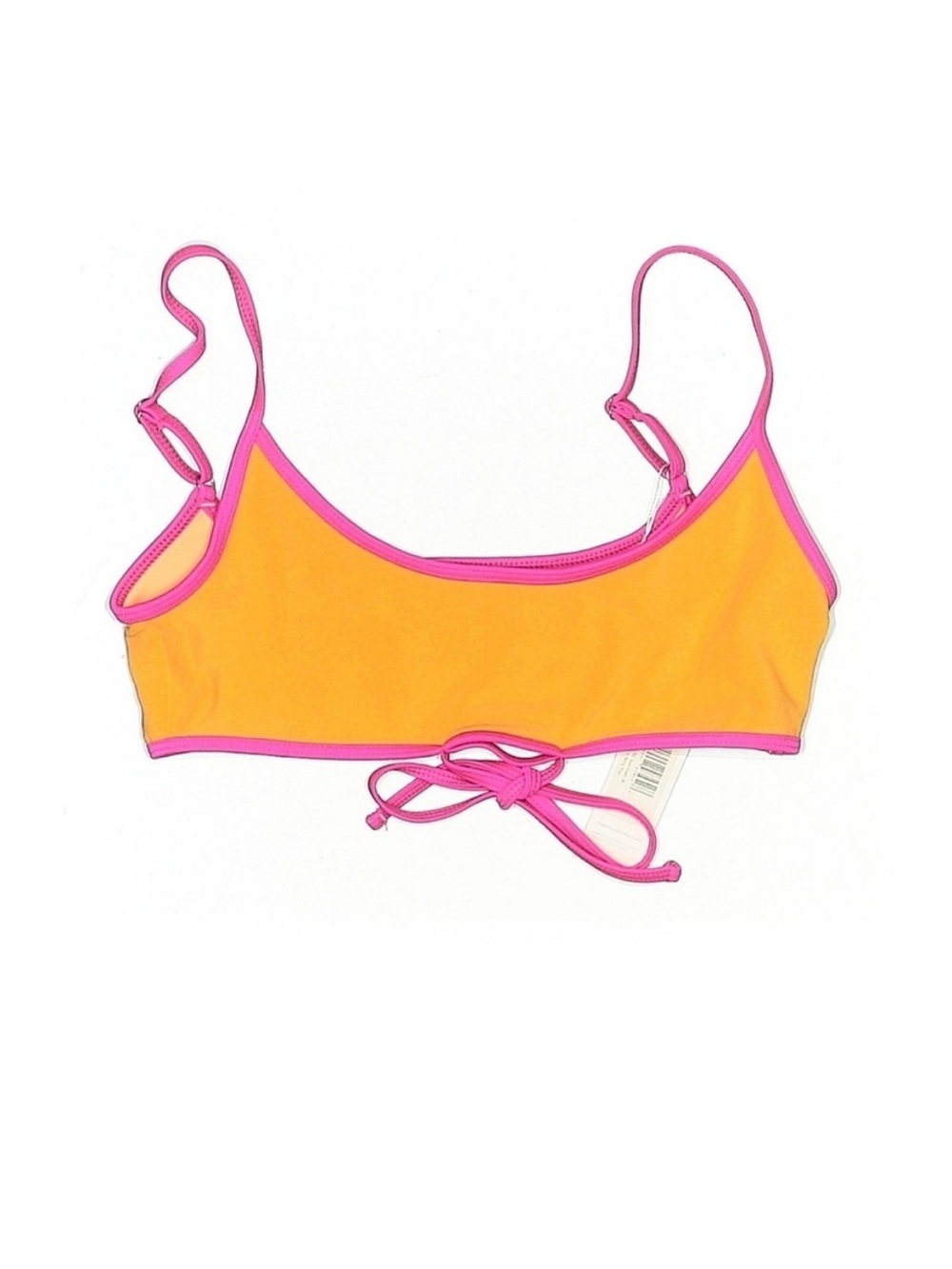 Frankies Bikinis Waco Terry Bikini Top Sundown Orange Pink Bralette M NWT - Picture 4 of 6
